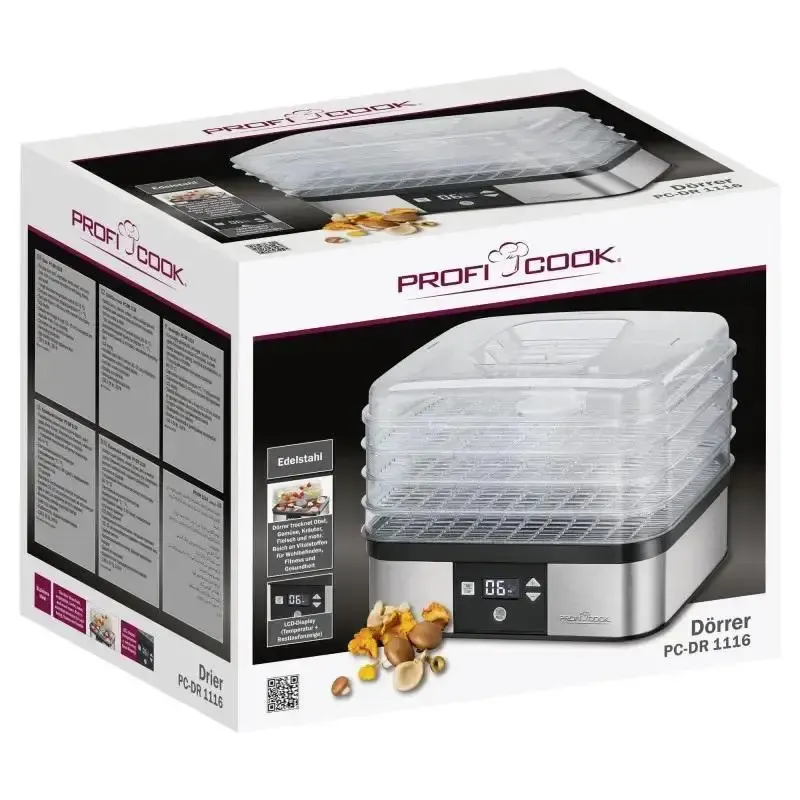 Сушарка для овочів та фруктів Profi Cook PC-DR 1116